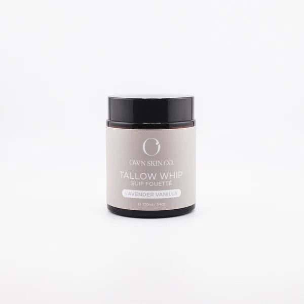 This Tallow Face & Body Whip is a luxurious whipped moisturizer for your face + body. It is a natural nutrient powerhouse for all skin types that is soothing to dry + sensitive skin, eczema and other skin ailments. 
