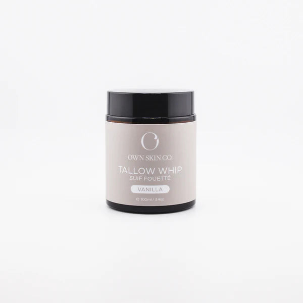 This Tallow Face & Body Whip is a luxurious whipped moisturizer for your face + body. It is a natural nutrient powerhouse for all skin types that is soothing to dry + sensitive skin, eczema and other skin ailments. 