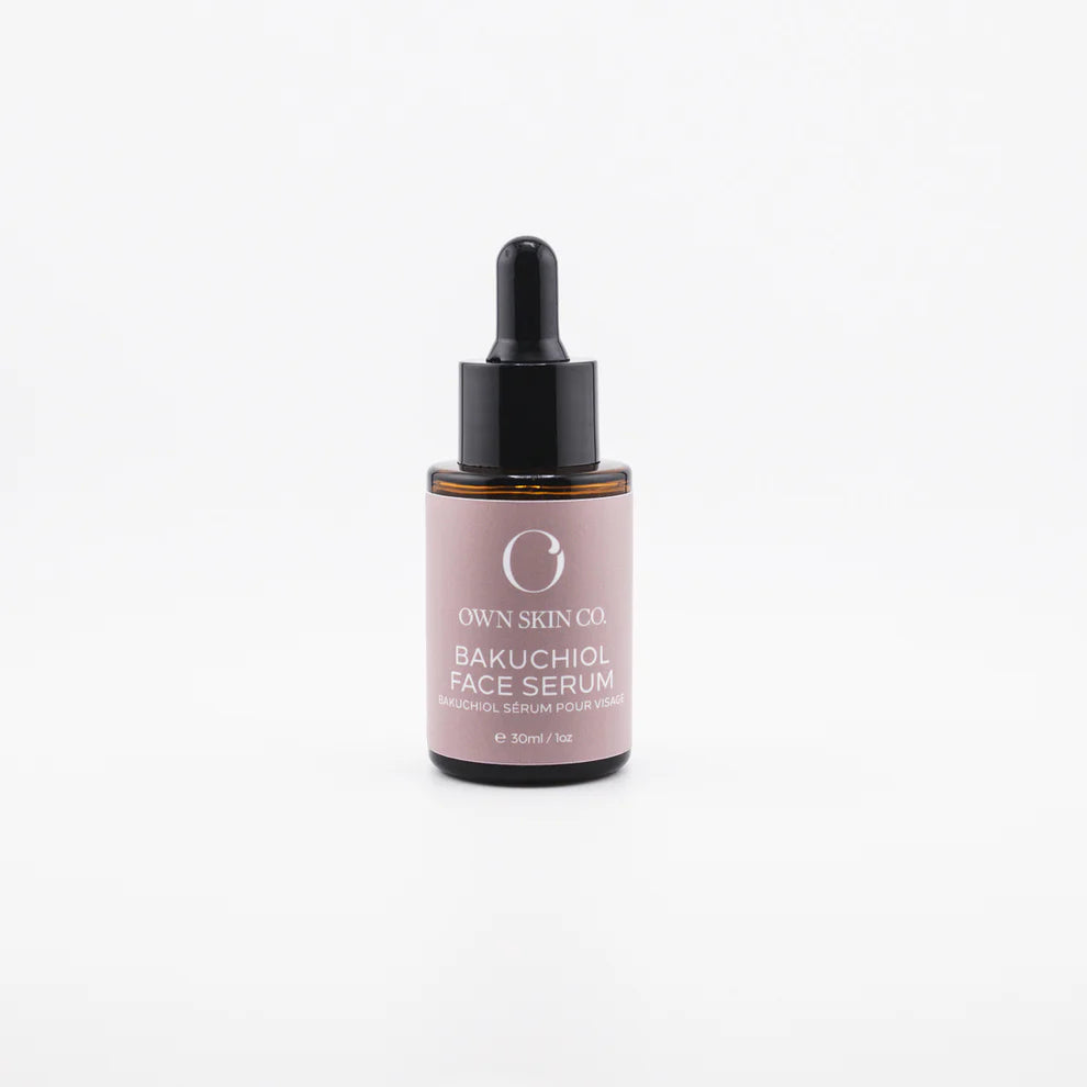 This face serum is a rejuvenating, retinol alternative serum with Bakuchiol, Prickly Pear, Sea Buckthorn and Frankincense. Crafted for all skin types, Bakuchiol is a plant derived, natural Retinol alternative, that functions very similarly to Retinol - but it's tolerated much better, even on sensitive skin.