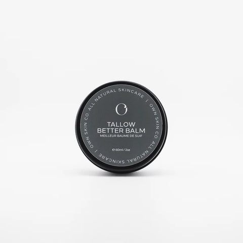 Tallow Better Balm combines the natural, powerhouse properties of Tallow and Jojoba with an infusion of Calendula and Chickweed. It's a multipurpose balm that promotes healing. It is unscented, making it ideal for extra sensitive skin, kids + babies.
