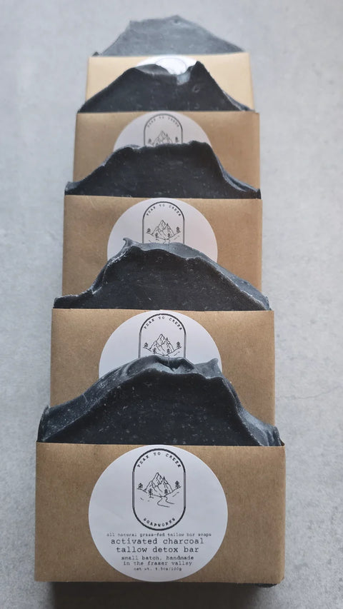 Activated Charcoal Tallow Face Detox Bar