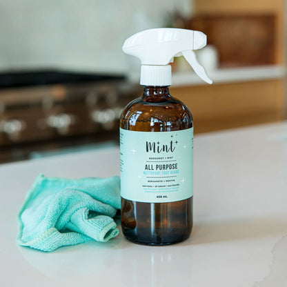 This all-natural All Purpose Cleaner is made with grease fighting, deeply cleaning properties and is safe for use on all surfaces!