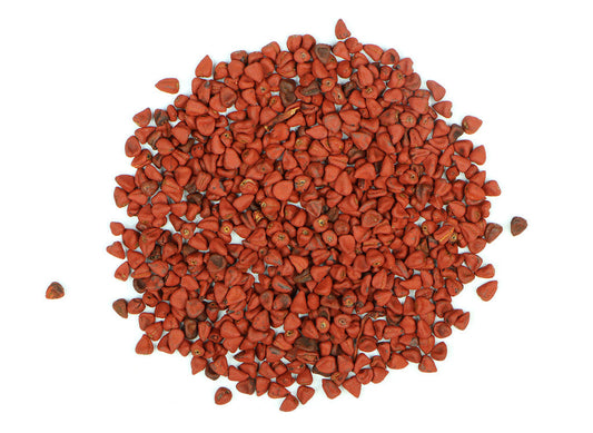 Annatto Seed (Bixa orellana) originates in Central and South America, where they are traditionally used to season culinary dishes. Annatto Seeds offer a variety of health supporting benefits.