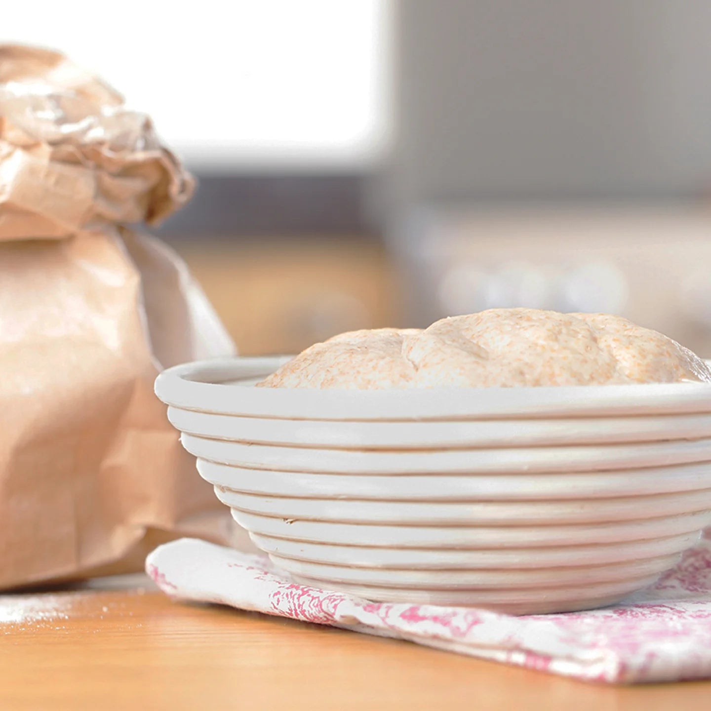 This Sourdough Banneton Basket Round helps retain warmth, provide shape and give texture to sourdough bread as it proofs. A must have for bread bakers, this Banneton basked is made from 100% natural cane and will elevate your baking experience.