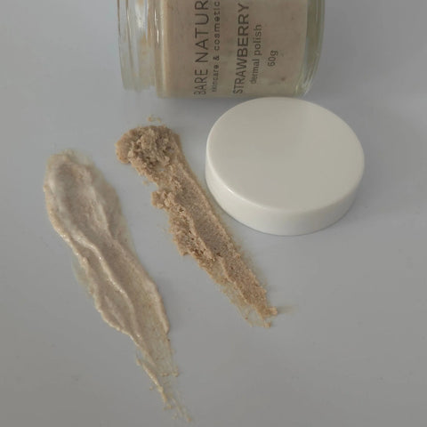 Bare Nature's Strawberry Dermal Polish is a luxurious and exfoliating facial cleanser that gently polishes the face, leaving soft and radiant skin behind.