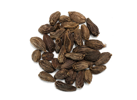 Black Cardamom (Amomum subulatum) is a unique spice with a long and interesting history as both a culinary ingredient and traditional healing herb. Quite different from the traditional Green Cardamom, Black Cardamom offers a pungent and smokey flavour that compliments savoury South Asian dishes.  Black Cardamom is often used in Traditional Chinese Medicine (TCM) for its affinity to the spleen, stomach and kidney meridians.
