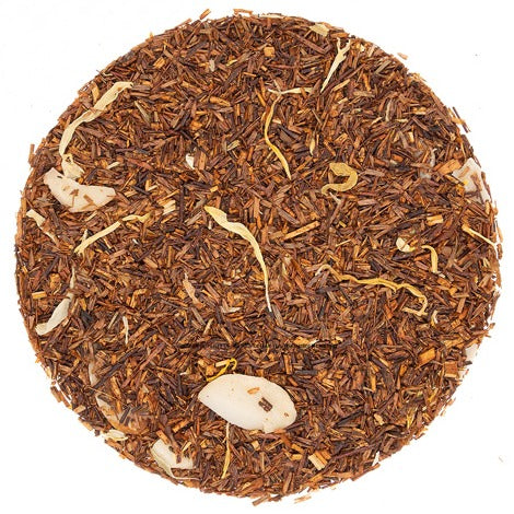 Our organic Vanilla Rooibos is a caffeine-free Rooibos tea that is earthy, warming and subtly sweet. Perfect for winding down, this antioxidant-rich infusion is gentle on the senses and soothing any time of day or night.
