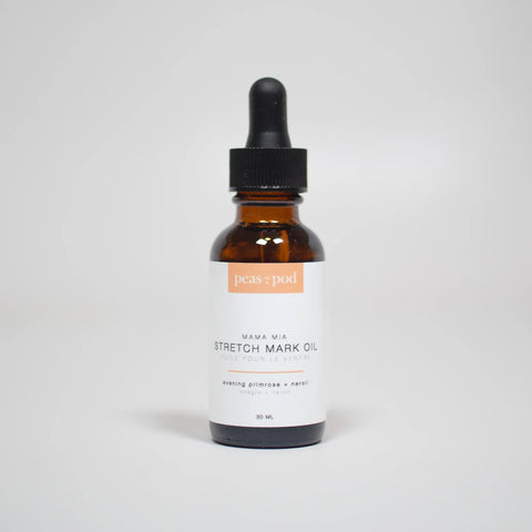 This skin-loving mama stretch mark oil is specially formulated to prevent stretch marks and help reduce the appearance of age spots.