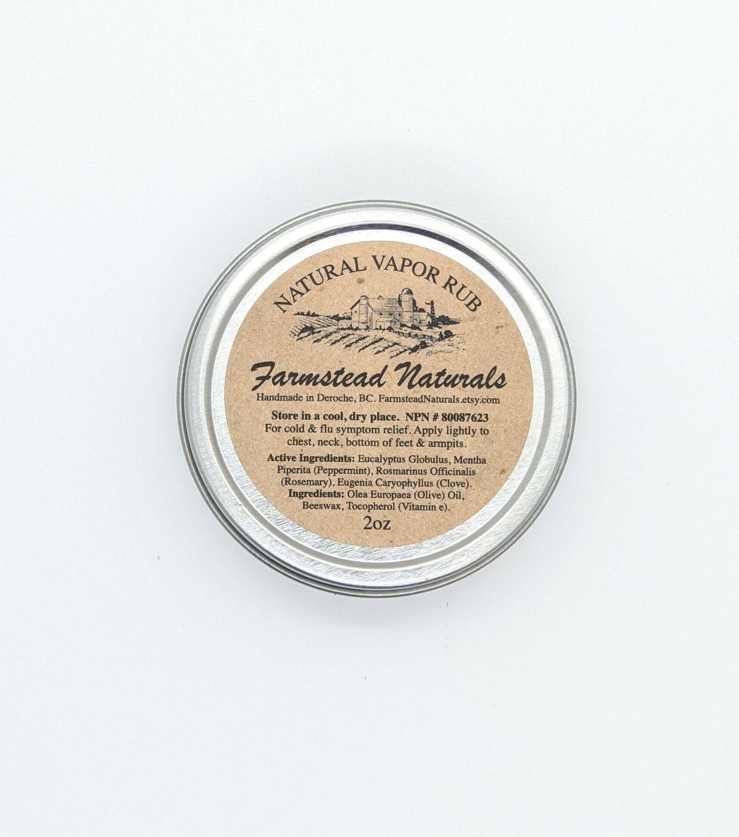 This Natural Vapor Rub is a soothing, all-natural remedy designed to provide quick relief for congestion, cough, and respiratory discomfort.