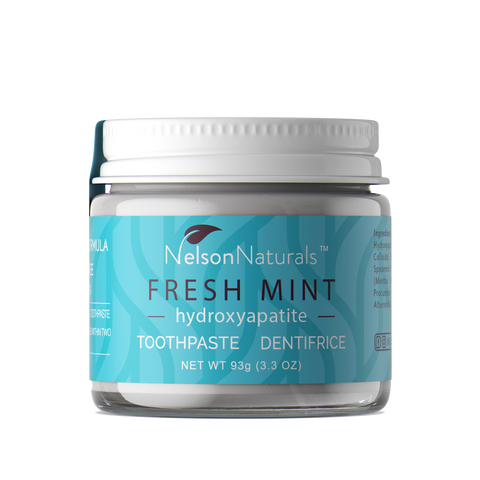 Discover the potent combination of mineral-rich hydroxyapatite and detoxifying bentonite from Nelson Naturals, ensuring a brushing experience like no other.