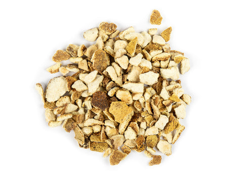 Orange Peel (Citrus x sinensis) originates in China where it has a long history of use for its health supporting properties in Traditional Chinese Medicine (TCM). Sweet Orange Peel has believed to be very nutritious.