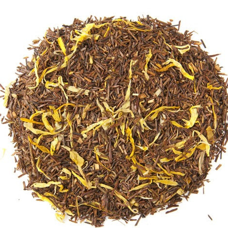 Our organic Peach Rooibos Tea offers lush, juicy notes of peach that are delicately balanced with the smooth earthiness of Rooibos.