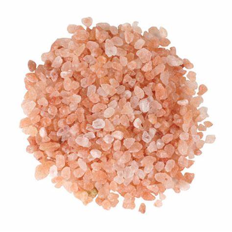 This mineral rock salt contains a variety of natural minerals, including the iron oxide that gives its signature pink colouration. The Himalayan Pink Salt is harvested from the salt mines 200 km from the foot of the Himalayan Mountains. The chunks of mined salt are washed and dried in the sun, then gently ground into their specific sizes (coarse, medium, fine).