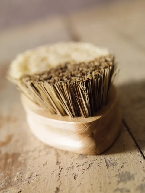 This vegetable brush provides a soft and hard side of bristles, making it ideal for cleaning everything from root vegetables to tomatoes and berries.