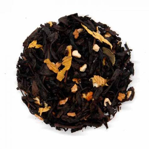 Our Smoky Orange Oolong Tea is a vibrant yet grounding blend of Wuyi Rock oolong, zesty orange peel, and delicate sunflower petals. The roasted depth of the famed “Rock Tea” from China’s Wuyi Mountains brings warm notes of toast, caramel, and cocoa, balanced by a natural honey-like sweetness.