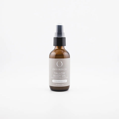 A luxe Tallow Body Oil like nothing you've ever put on your skin. All the benefits of tallow that we know and love in a super easy to apply, rich yet light body oil.