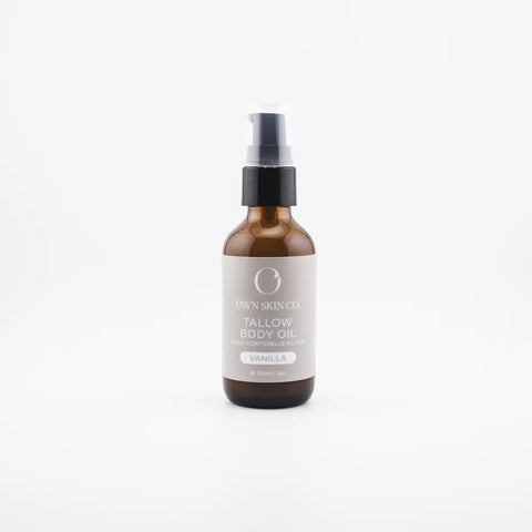 A luxe Tallow Body Oil like nothing you've ever put on your skin. All the benefits of tallow that we know and love in a super easy to apply, rich yet light body oil.