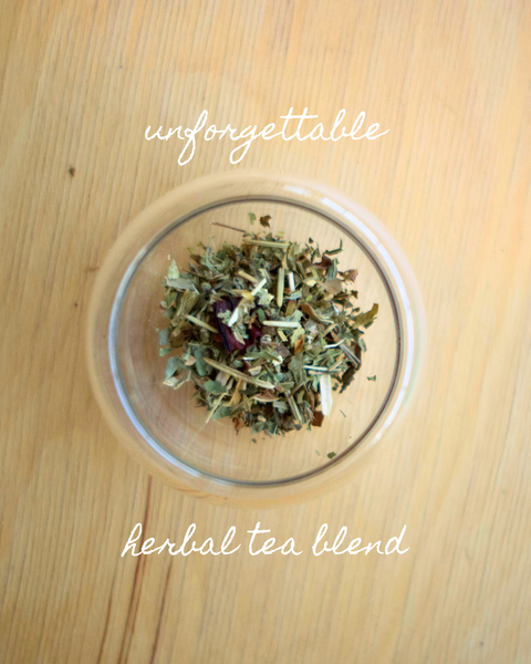 Our organic Unforgettable Herbal Tea is crafted with herbs known to support focus, memory and mental clarity. This blend is perfect for moments of studying, working or getting into your creative flow.