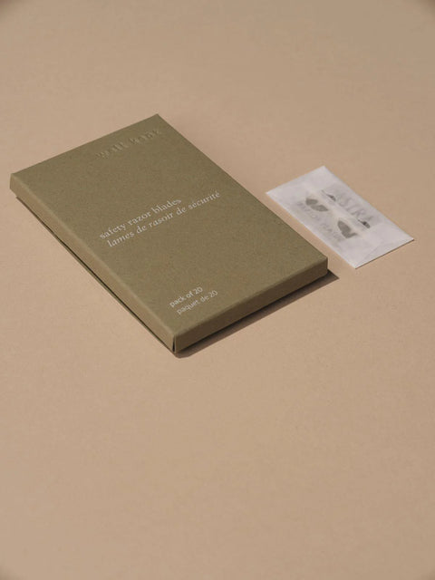 These double-edge, stainless steel safety razor blades glide over your skin, reducing irritation and ingrown hairs. They’re plastic free and cost cents rather than dollars.