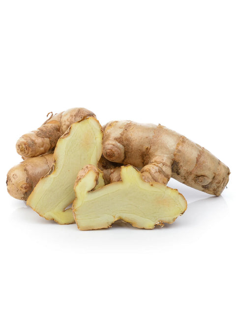 White Turmeric (Curcuma zedoria) is a close relative of regular Turmeric that is also commonly known as "Poolankilangu".  White Turmeric originates in countries such as India, Japan and Thailand where it's used for mostly topical purposes rather than culinary.