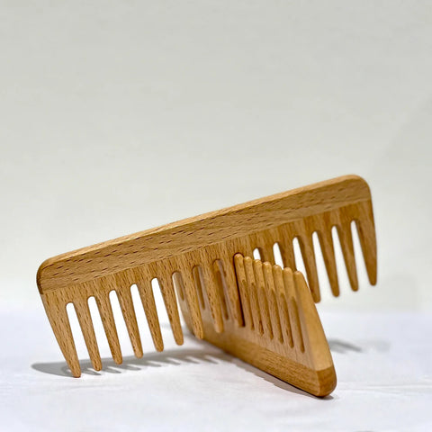 Keep all your knots and tangles away with this beautiful, naturally made wide tooth hair comb. These eco-friendly and plastic free combs are very gentle on your hair and scalp and will not create static in your hair or scratch your scalp.