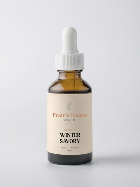 Our Savory (Winter) Herbal Tincture is crafted with organically grown, sustainably harvested Winter Savory. Traditionally used in European herbalism, this warming, aromatic herb has been long valued for its many health supporting properties.