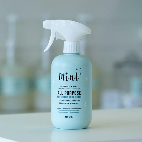 Experience the power of Mint's best-selling All-Purpose Cleaner, formulated with biodegradable, grease-fighting properties for a spotless clean. This eco-friendly cleaner is safe for use on all surfaces, including countertops, floors, and appliances.