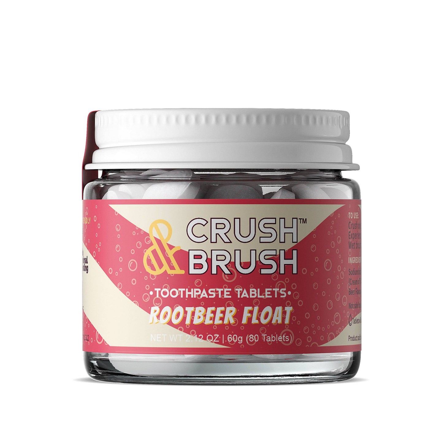 Crush & Brush Toothpaste Tablet - ROOTBEER FLOAT 60g/2.2oz