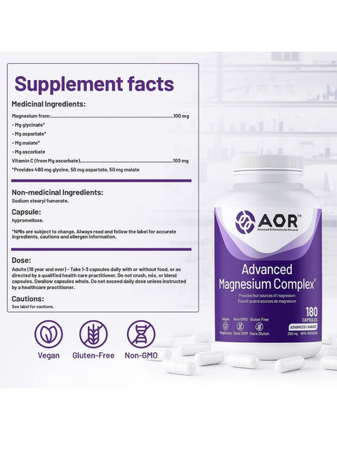Advanced Magnesium Complex 200 mg (180 VCaps)