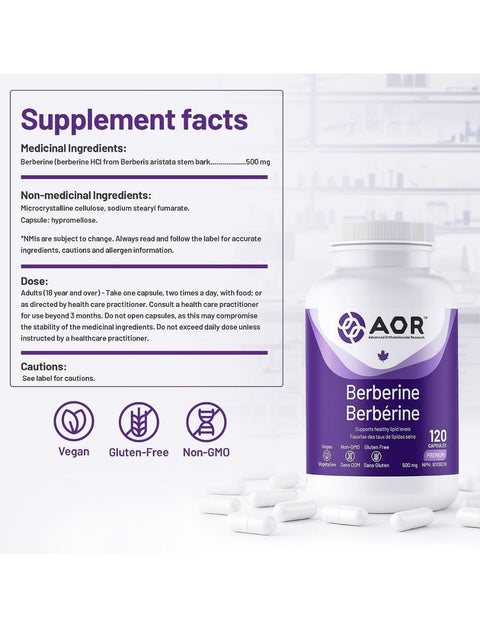 Berberine 500 mg (120 VCaps)