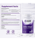 Ortho Adapt® is AOR’s premium antistress formula, containing adrenal gland extract, adaptogenic botanicals ashwagandha, Rhodiola, licorice and Siberian ginseng, and vitamins C and B5.