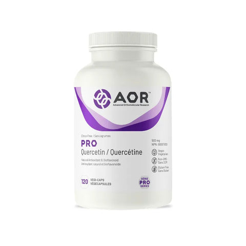 Pro Quercetin provides 500 mg of pure quercetin per capsule, sourced from Dimorphandra mollis. Quercetin is a flavonoid with antioxidant properties that helps protect cells from oxidative stress and supports overall immune health.