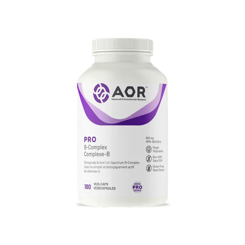 Pro B-Complex is a high-potency B-vitamin formula providing a comprehensive spectrum of B vitamins in their active and bioavailable forms.