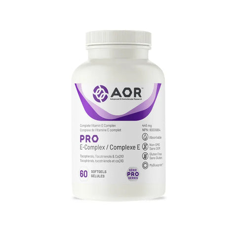 Pro E-Complex is a comprehensive vitamin E formula providing a broad spectrum of tocopherols and tocotrienols, along with 30 mg of Coenzyme Q10. It contains alpha, beta, gamma and delta forms of both tocopherols and tocotrienols, providing diverse antioxidant support. Vitamin E helps protect cells from oxidative damage and supports healthy skin, tissue repair and wound healing.