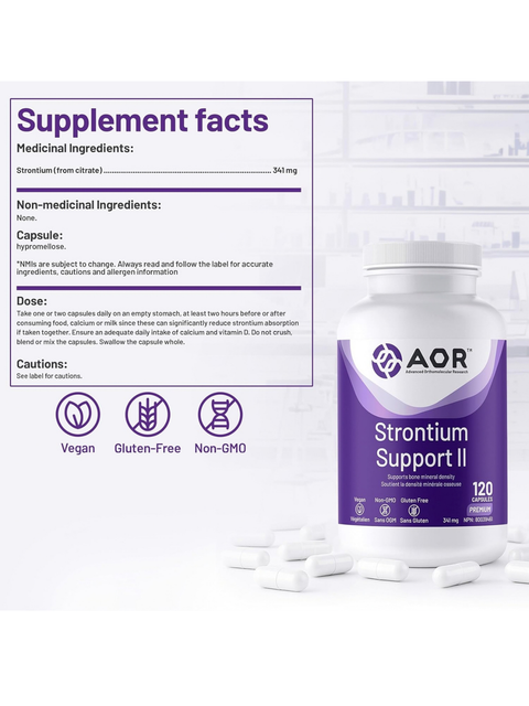Strontium is an important mineral for bone health and it is found in most foods where calcium is found.