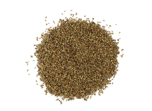 Ajwain Seeds (Trachyspermum ammi) are also known as "Carom" and have been employed in Ayurvedic medicine for their many beneficial properties.