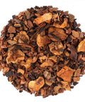 Our Apple Cobbler Herbal Tea is a delightful, sweetly aromatic herbal tea blend that offers gentle, comforting notes of warm, baked apples and smooth, creamy vanilla. It's a perfect balance of sweetness, spice and coziness - this tea is perfect for an after dinner treat or for sipping on a fall day while reading a book!