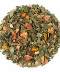 Our Apple, Lemon &amp; Turmeric Herbal Tea is a radiant herbal blend crafted to support skin health, lift your mood, and infuse your day with golden vitality. Bursting with apples, turmeric, ginger, and lemon, this caffeine-free infusion offers warming, anti-inflammatory benefits balanced with bright citrus notes and a touch of natural sweetness.