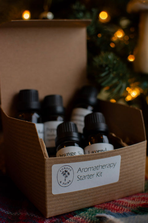 Discover the calming, uplifting, and restorative world of essential oils with our thoughtfully curated Aromatherapy Starter Gift Box.