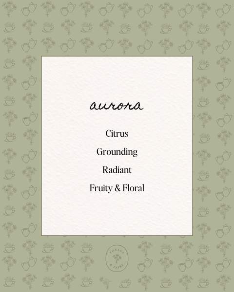 Our Aurora Perfume is luminous and a scent inspired by light in motion. Sparkling notes of citrus shimmer at the surface, with delicate rose and fruity davana at the heart. As it settles, smooth sandalwood and cedarwood create a grounding depth, softened by a veil of creamy vanilla. The result is an elegant, ever-evolving fragrance that is fresh, radiant, and quietly mesmerizing.