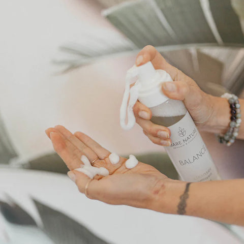 Our Balance Foaming Facial Cleanser helps restore balance to combination type skin. This gentle foaming cleanser helps to keep skin clear, while providing gentle nourishment and hydration for an overall healthy complexion.