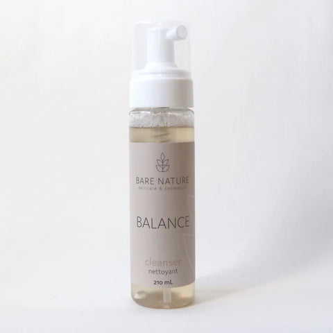 Our Balance Foaming Facial Cleanser helps restore balance to combination type skin. This gentle foaming cleanser helps to keep skin clear, while providing gentle nourishment and hydration for an overall healthy complexion.