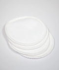 These nursing pads are made with 2 absorbent layers of organic bamboo fleece. Bamboo is anti-microbial and super soft against delicate skin.