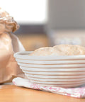This Sourdough Banneton Basket Round helps retain warmth, provide shape and give texture to sourdough bread as it proofs. A must have for bread bakers, this Banneton basked is made from 100% natural cane and will elevate your baking experience.