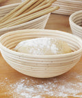This Sourdough Banneton Basket Round helps retain warmth, provide shape and give texture to sourdough bread as it proofs. A must have for bread bakers, this Banneton basked is made from 100% natural cane and will elevate your baking experience.