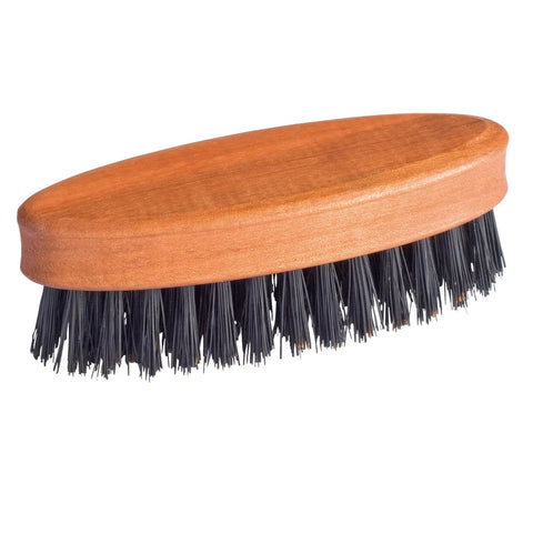 This beard brush is made using tampico fibres, making it the perfect alternative to traditional boar bristle beard brushes. This natural beard brush helps keep facial hair neat, soft, and healthy by distributing natural oils and gently exfoliating the skin underneath.