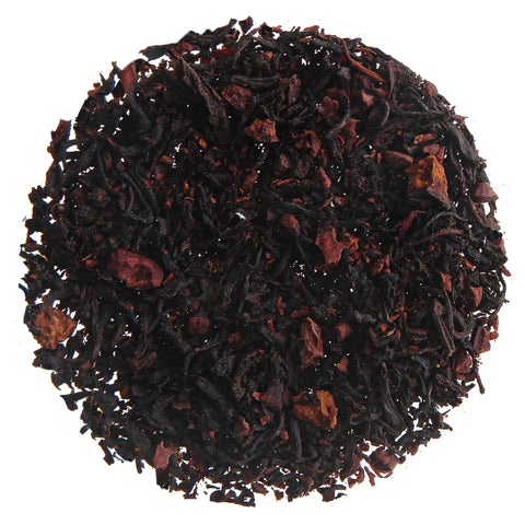 Our Black Forest Chaga Black Tea is inspired&nbsp;by the indulgence of Black Forest cake, this blend transforms dessert into a nourishing cup of tea. Bold organic black tea is layered with tart cherries, rich dark chocolate, cacao, and a hint of coconut for creamy sweetness. Wildcrafted Ontario chaga adds grounding, adaptogenic benefits, while vanilla bean and safflower bring balance and warmth. Decadent yet restorative, this tea is as delicious as it is healthful.