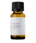 Our organic Black Pepper essential oil is steam distilled from the sun-dried black peppercorn fruit. Black Pepper essential oil is energizing and warming with subtle floral and fruity notes.