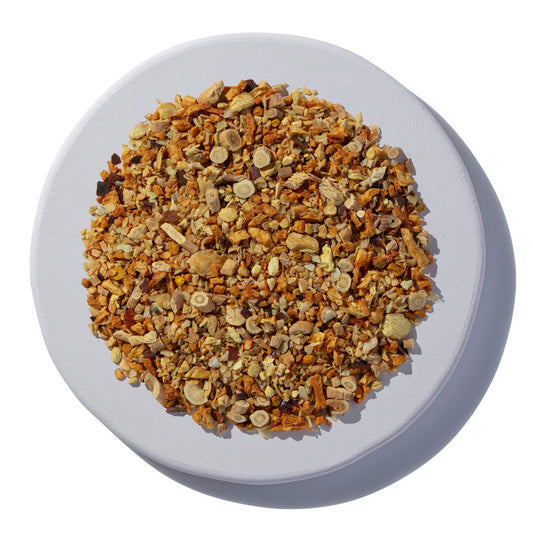 Our organic Blazing Cider spice blend is a dried blend of herbs and spices that is used to make the common herbal folk remedy known as 'Fire Cider'.