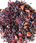 Our organic Blueberry Tisane is a vibrant blend of tart hibiscus and juicy berry notes, lifted by bursts of blueberry. The flavour is rich and smooth, with subtle creamy undertones.